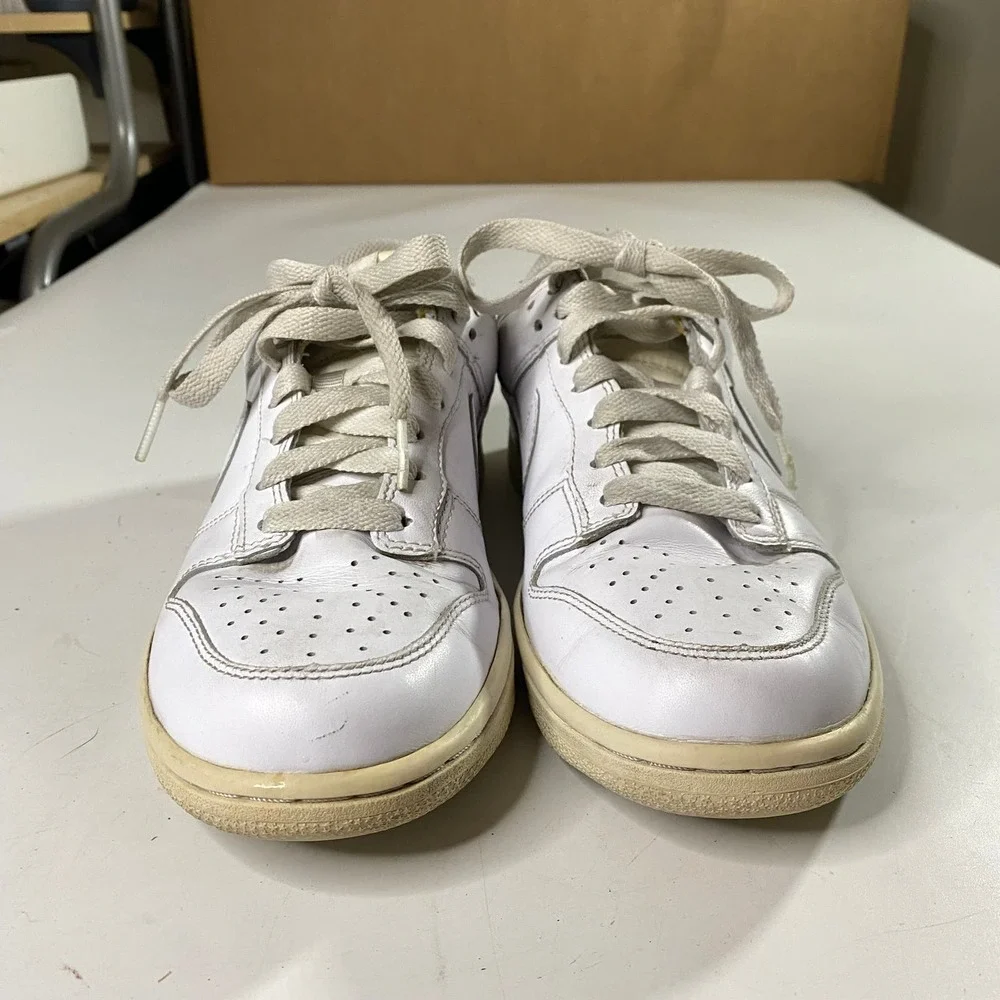 Nike Dunk Low Triple White Shoes Sneakers Women's 8 - Picture 2 of 8